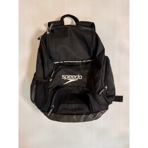 Speedo Teamster 35L Black Backpack – Perfect for Swimmers, School & Gym